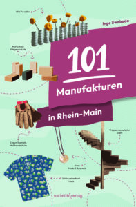 Buchcover in 2D: 101 Manufakturen in Rhein-Main, druckfähige CMYK-Datei zum Download