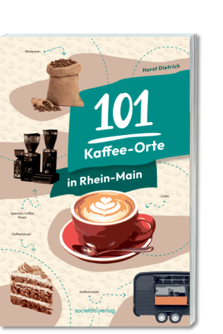 Buchcover in 3D: 101 Kaffee-Orte in Rhein-Main, RGB-Datei zum Download