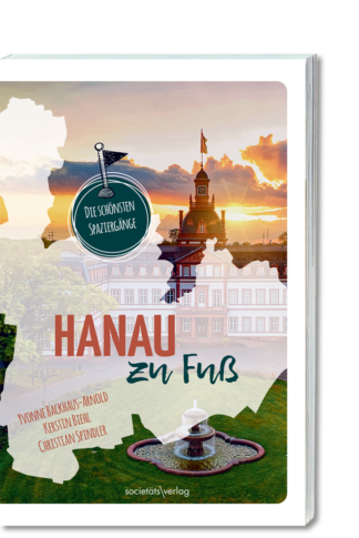 Buchcover in 3D: Hanau zu Fuß, RGB-Datei zum Download