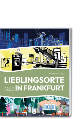 Buchcover in 3D: Lieblingsorte in Frankfurt, RGB-Datei zum Download