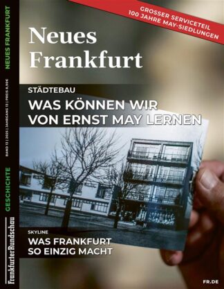 Buchcover in 3D: Neues Frankfurt, RGB-Datei zum Download