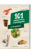 Buchcover in 3D: 101 Lunchspots in Frankfurt, RGB-Datei zum Download