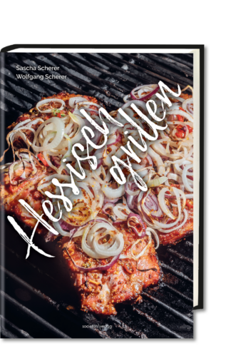 Buchcover in 3D: Hessisch grillen, RGB-Datei zum Download