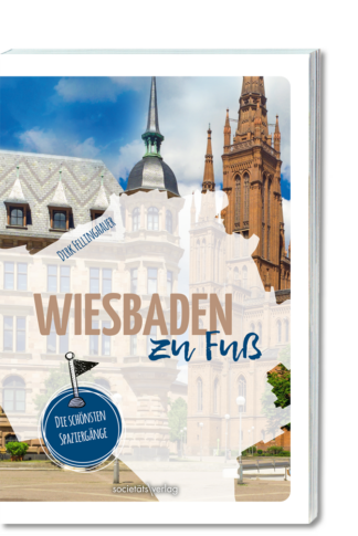 Buchcover in 3D: Wiesbaden zu Fuß, RGB-Datei zum Download
