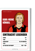 Buchcover in 3D: Karl-Heinz Körbel - Eintracht Legenden, RGB-Datei zum Download