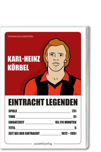 Buchcover in 3D: Karl-Heinz Körbel - Eintracht Legenden, RGB-Datei zum Download